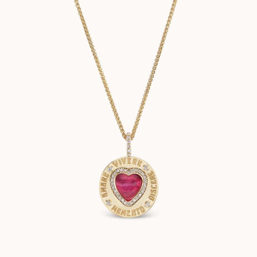 Jewelry Marlo Laz  | Greek Love Charm Pink Tourmaline